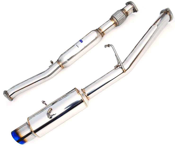 Invidia HS02SW1GTT | Wrx/Sti N1 Single Layer Titanium Tip Cat-Back Exhaust System; 2002-2007