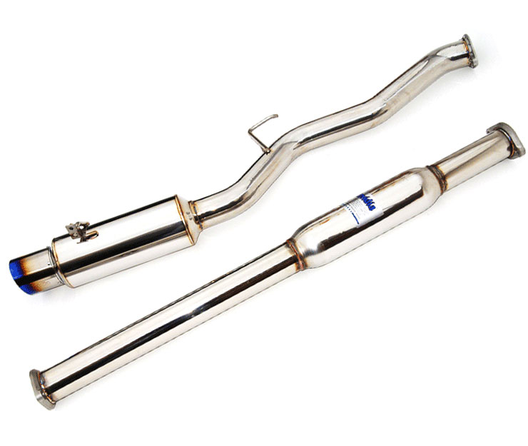 Invidia HS03ML8GTT | Evo 8 N1 Single Layer Titanium Tip Cat-Back Exhaust System; 2003-2008