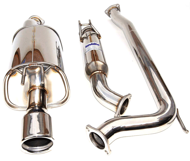 Invidia HS06HC2G3S | Civic Si Coupe Q300 70mm S.S. Rolled Tip Cat-Back Exhaust System; 2006-2011