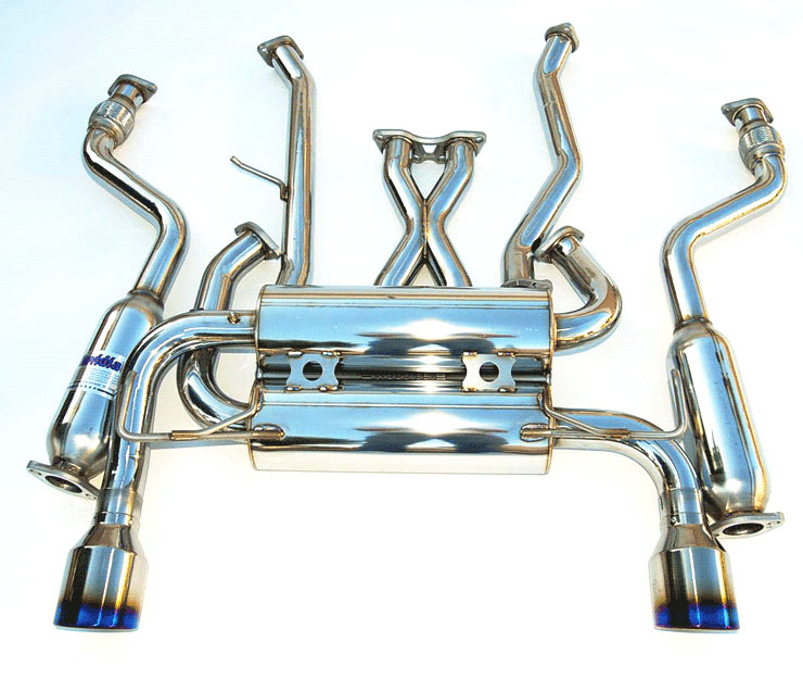 Invidia G37 Coupe Gemini Single Layer Titanium Tips Cat-Back Exhaust ...