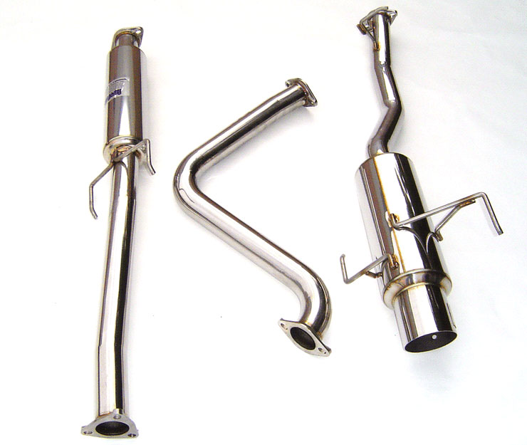 Invidia HS97HP1GTP | Prelude N1 Stainless Steel Tip Cat-Back Exhaust System; 1997-2001