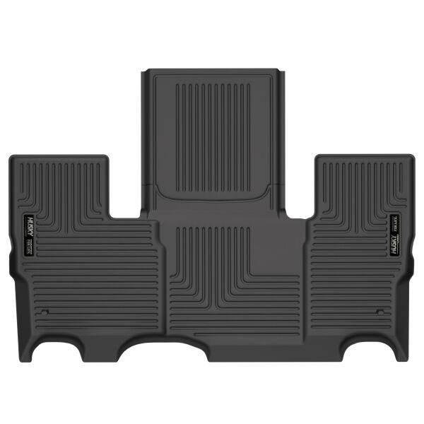 Husky Liners 14181 | 2022 Jeep Grand Wagoneer WeatherBeater 2nd Seat Black Floor Liners; 2022-2022