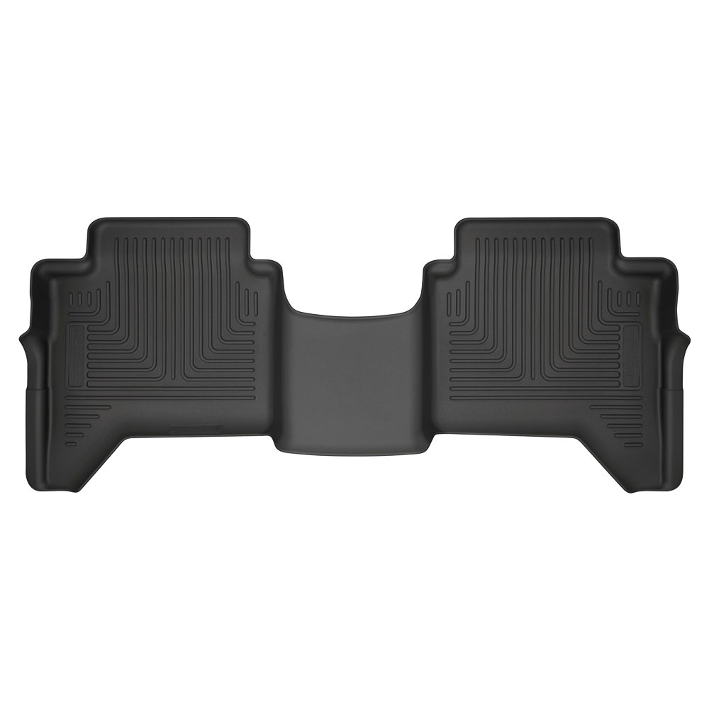 Husky Liners 14411 | 2019 Ford Ranger SuperCrew WeatherBeater 2nd Row Black Floor Liners; 2019-2019