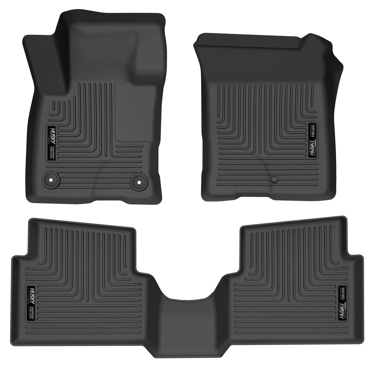 Husky Liners 95051 | 2022 Ford Maverick(No Fit Hybrid) Weatherbeater Front & 2nd Seat Floor Liners - Black; 2022-2022