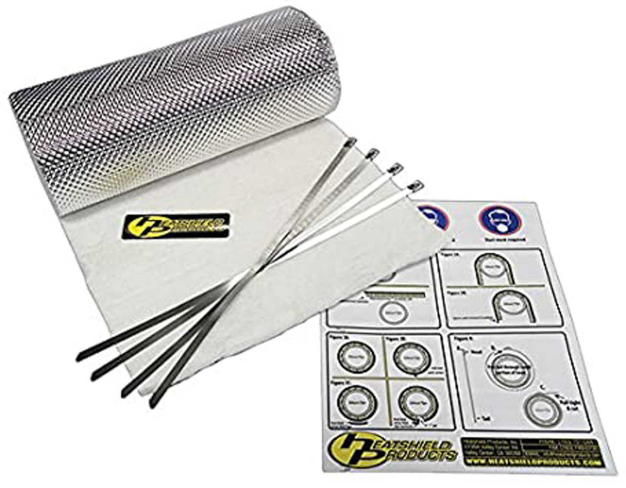 Heatshield Products 176005 | HEATSHIELD PRODUCTS Armor Kit 1/2in Thick x 12in Wide x 5ft w/ties