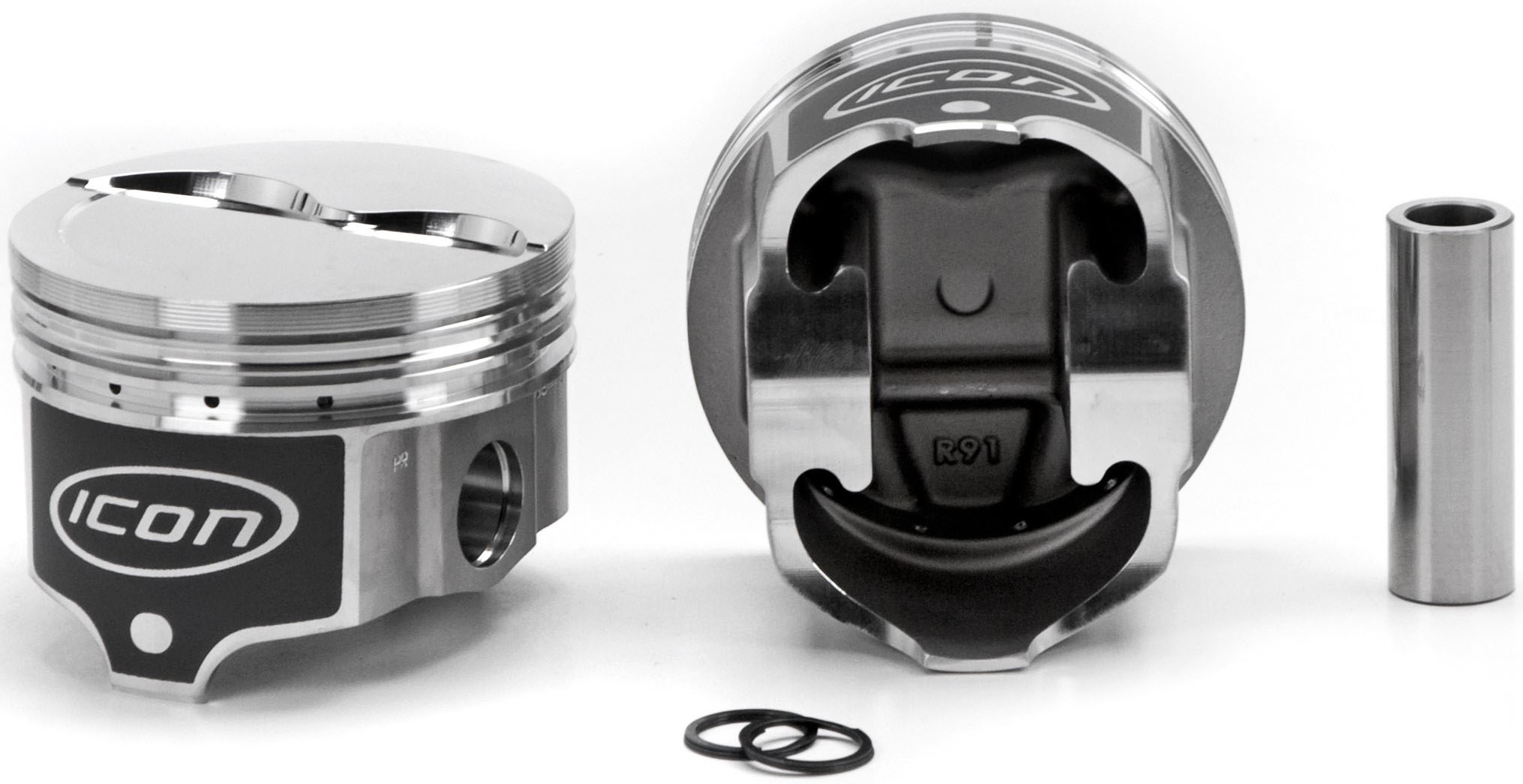 Icon Pistons ic836030 | ICON PISTONS BBM Dished Piston Set 4.350 Bore -12cc