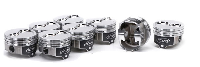 Icon Pistons ic840040 | ICON PISTONS BBM Dished Piston Set 4.360 Bore -23.7cc