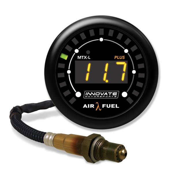 Innovate Motorsports 3918 | Innovate MTX-L PLUS Digital Air/Fuel Ratio Gauge Kit 8ft w/O2 Sensor