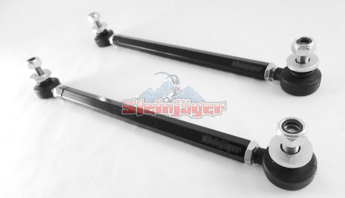 Steinjager J0030315 | BMW M3 Front Sway Bar End Links Double Adjustable with Chrome Moly Rod Ends; 1996-2008