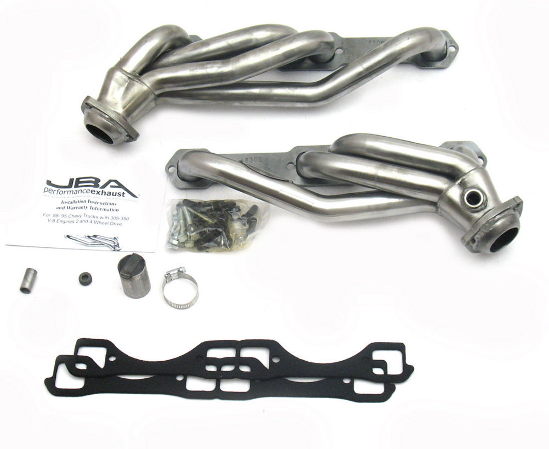 JBA 1830s | 92-95 Chevrolet Blazer 5.0L/5.7L w/o A.I.R. 1-1/2in Primary Raw 409SS Cat4Ward Header; 1992-1995