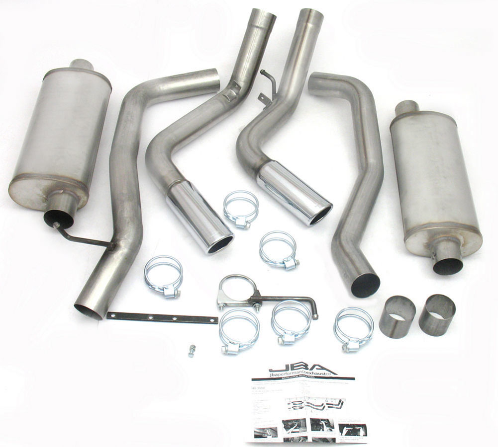 JBA 40-3030 | 01-06 Chevrolet Silverado 2500/3500 HD 6.0/8.1L 409SS Pass Side Dual Exit Cat-Back Exhaust; 2001-2006