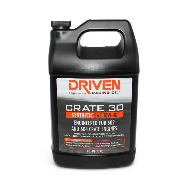 Driven Racing Oil 22308 | DRIVEN RACING OIL Crate 30 10w30 Synthetic Oil 1 Gallon