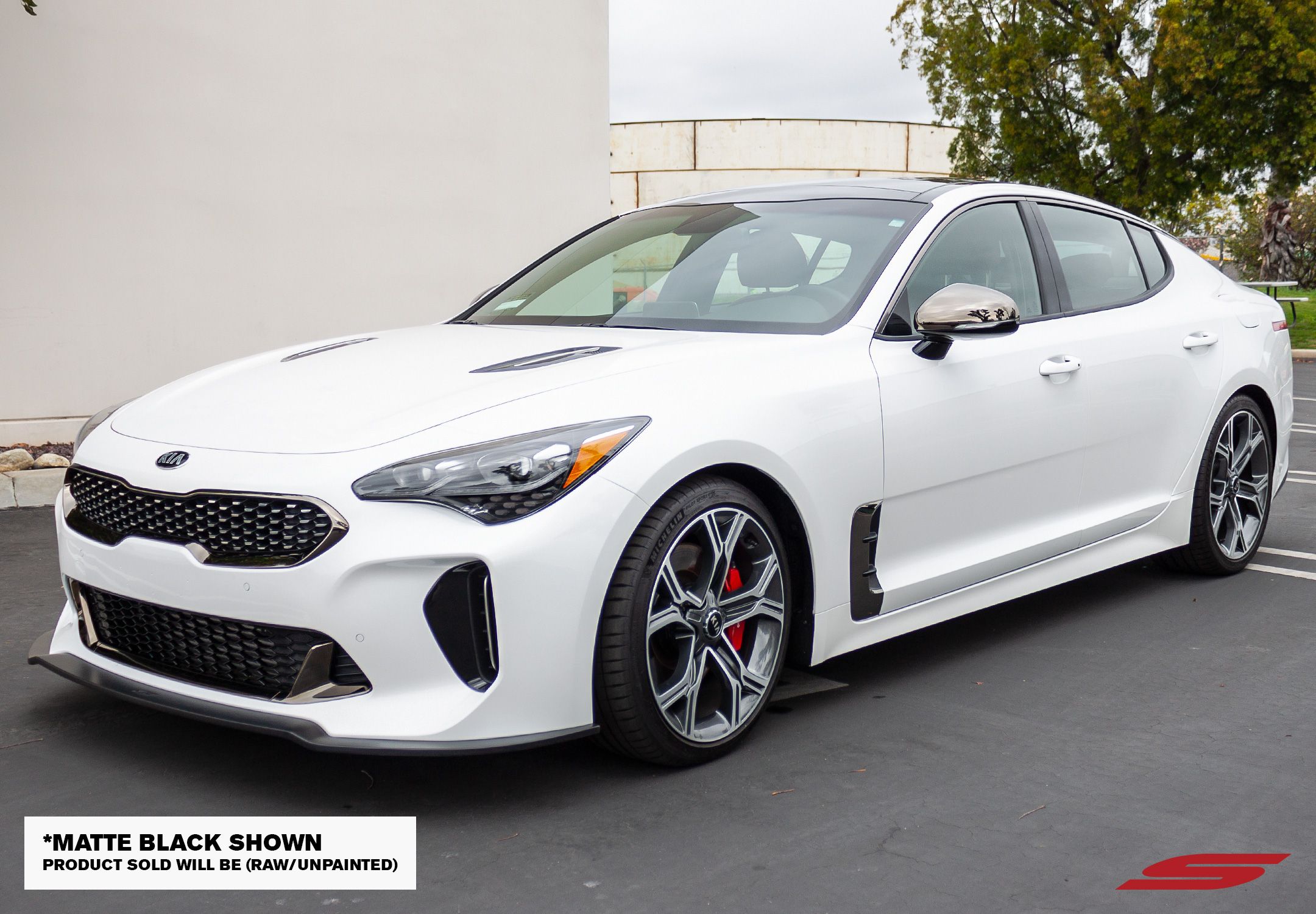 Stillen kb26001 | STILLEN Front Splitter: 18 Kia Stinger Gt Rwd/Awd - Unpainted; 2018-2022