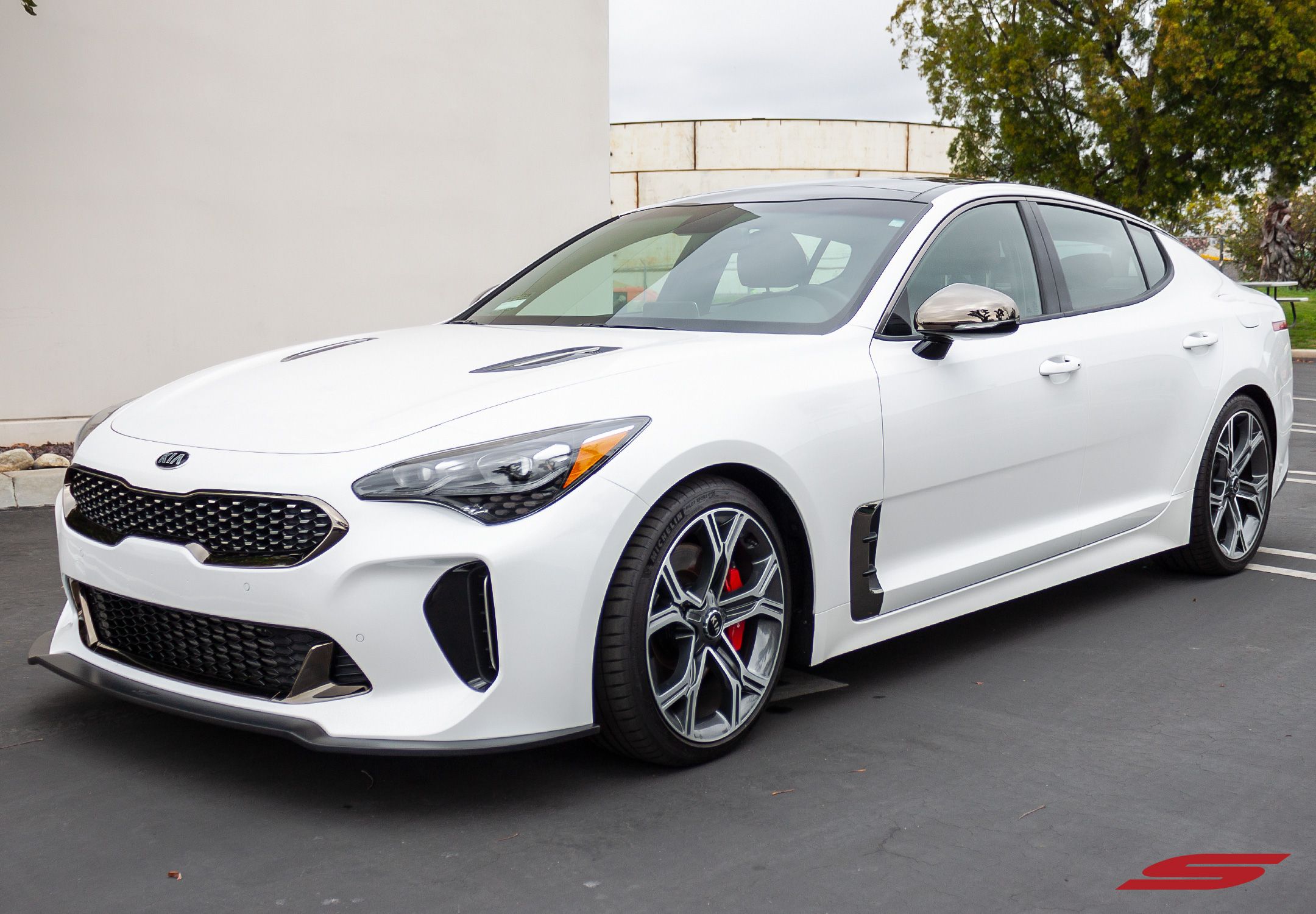 Stillen kb26001mb | STILLEN Front Splitter: 18 Kia Stinger Gt Rwd/Awd - Matte Black; 2018-2022