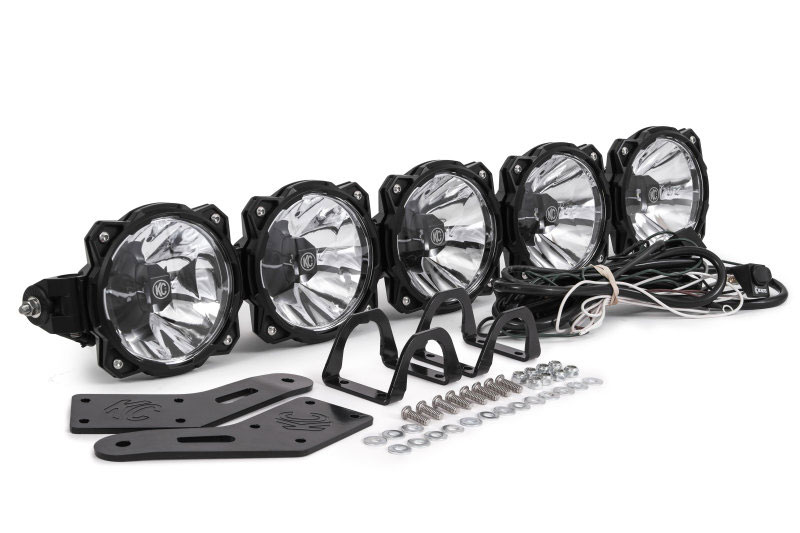 KC HiLiTES 91309 | Polaris RZR 32in. Pro6 Gravity LED 5-Light 100w Combo Beam Overhead Light Bar System; 2014-2018