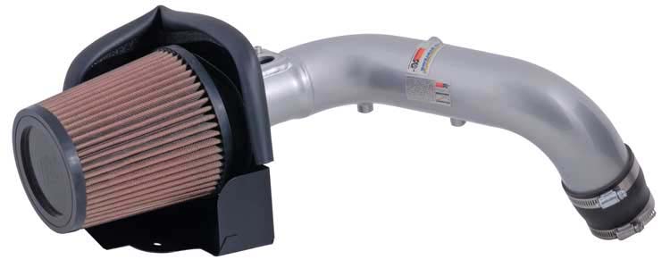 K&N Engineering 69-8614TS | K&N Typhoon Air Intake System For Scion Tc L4-2.4L; Silver; 2007-2010