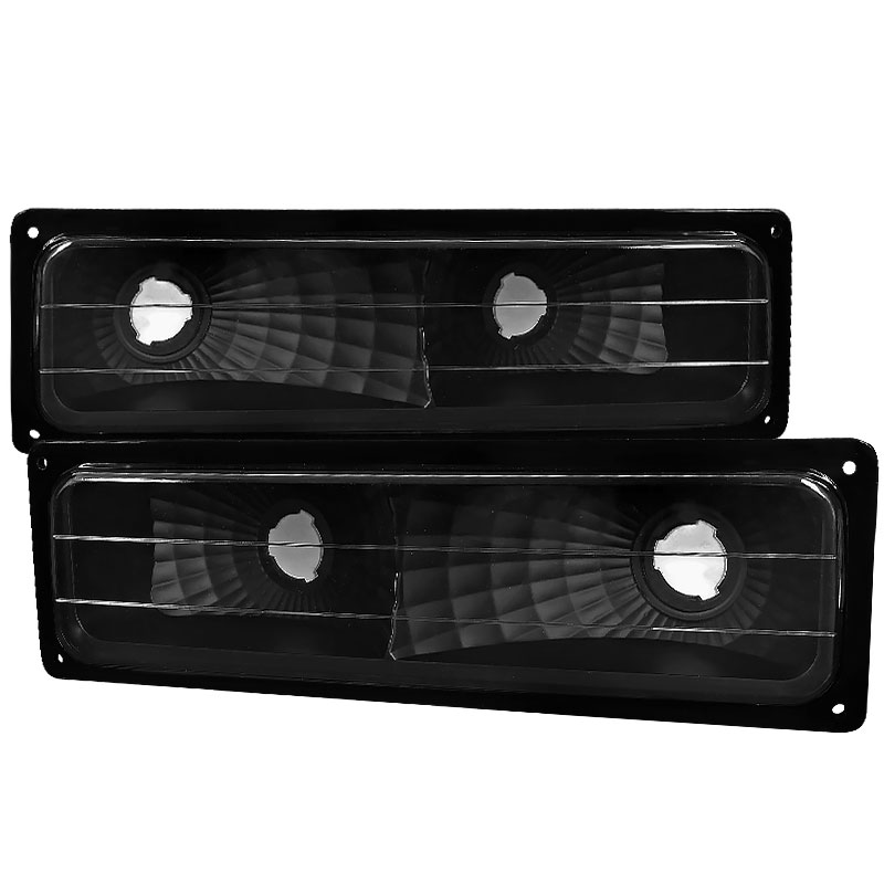 Spec-D Tuning LB-C1094JM-RS | Spec-D C10 Bumper Lights - Black (Lb-C1094jm-Rs); 1994-1998