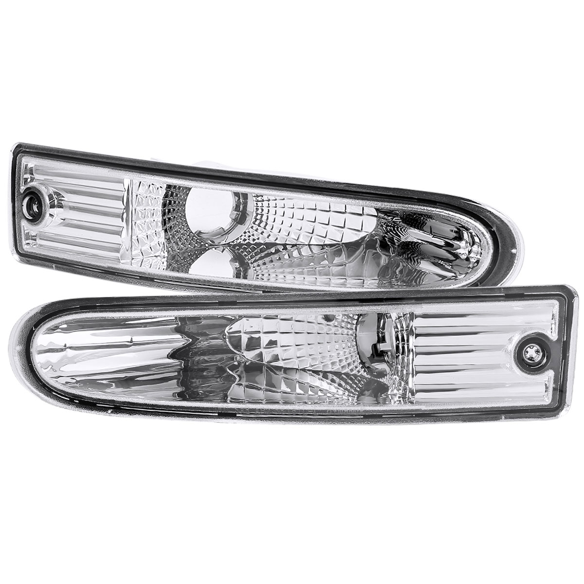 Spec-D Tuning lb-elp00-rs | SPEC-D Tuning Mitsubishi Eclipse Bumper Lights - Chrome; 2000-2002