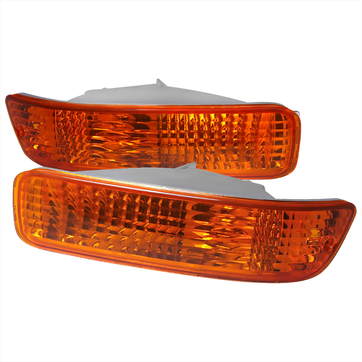 Spec-D Tuning LB-INT92AM-RS | Spec-D Acura Integra Bumper Lights -Amber (Lb-Int92am-Rs); 1992-1993