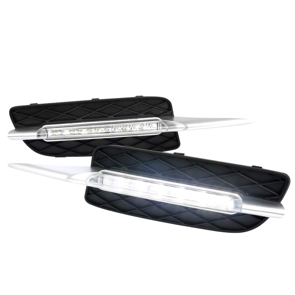 Spec-D Tuning LDR-X507H-APC | Bmw X5 Led Daytime Running Light Fog Light Cover; 2007-2009