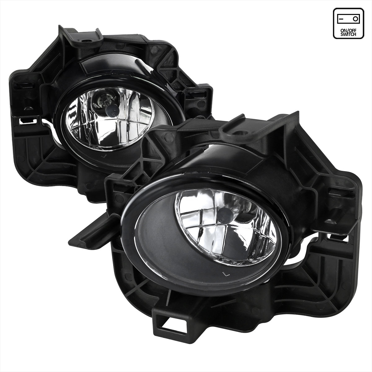 Spec-D Tuning LF-ALT084COEM-HZ | Nissan Altima Fog Light Kit Clear Lens 4 Door Only; 2007-2009