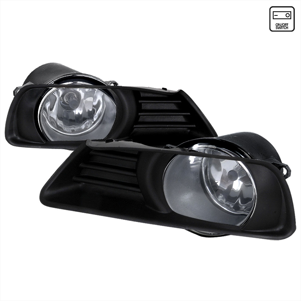 Spec-D Tuning LF-CAM07OEM | Toyota Camry Oem Fog Lights Clear; 2007-2009