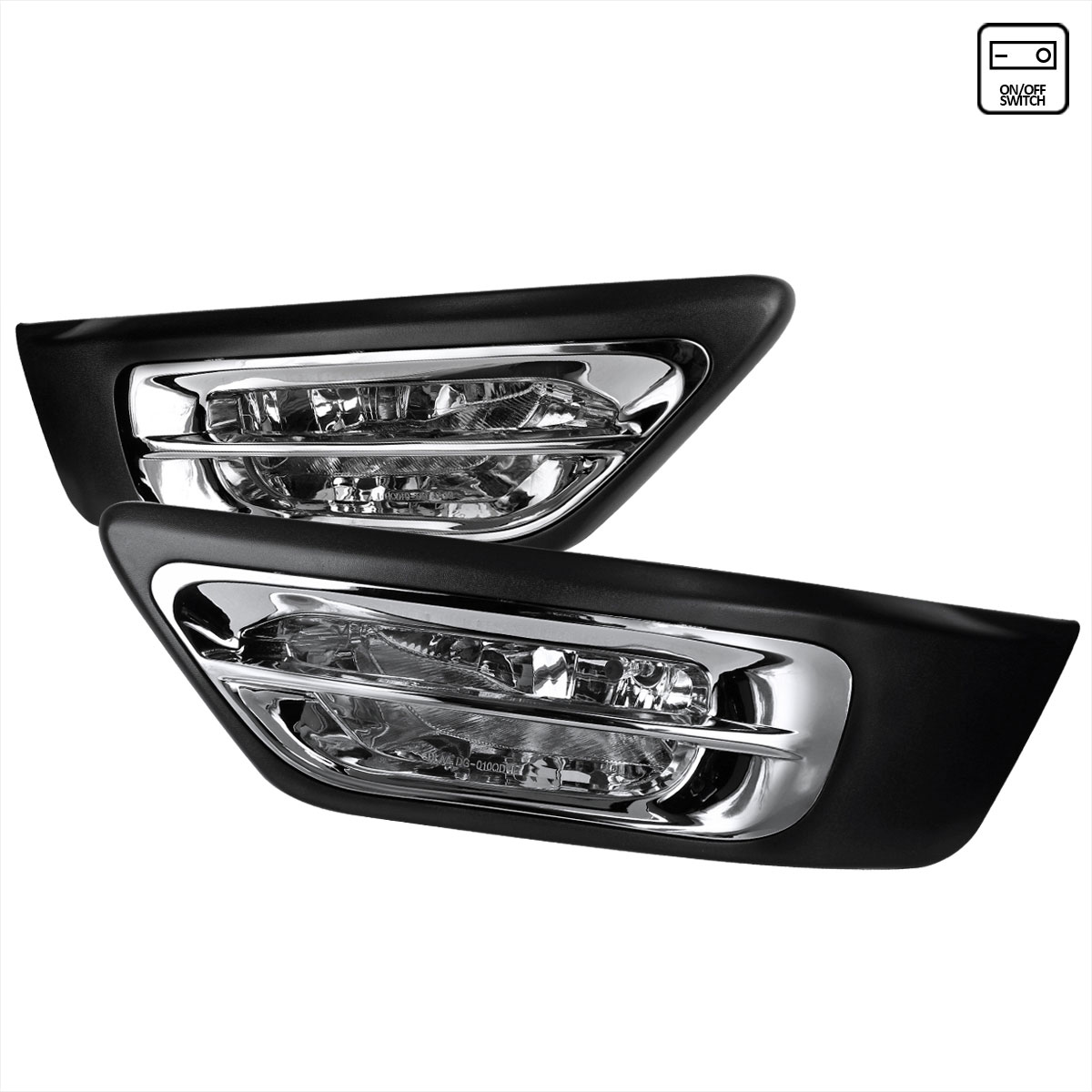 Spec-D Tuning lf-crv02coem-dl | SPEC-D Tuning Honda CR-V Fog Lights Clear; 2002-2004