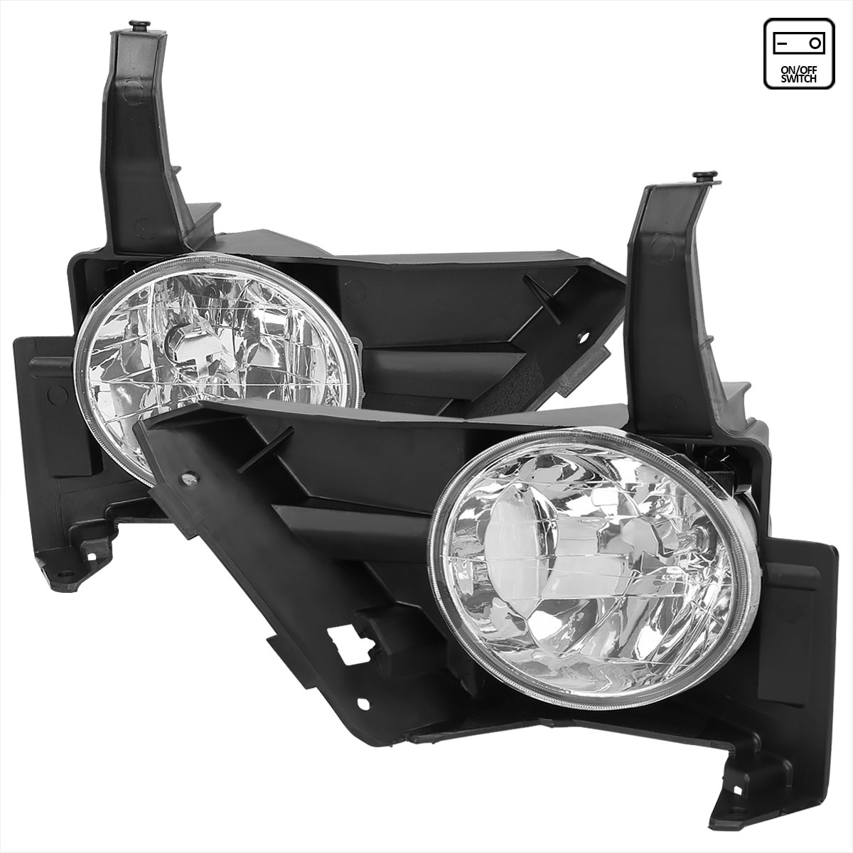 Spec-D Tuning lf-crv05coem-hz | SPEC-D Tuning Honda CR-V Fog Lights With Clear Lens; 2005-2006