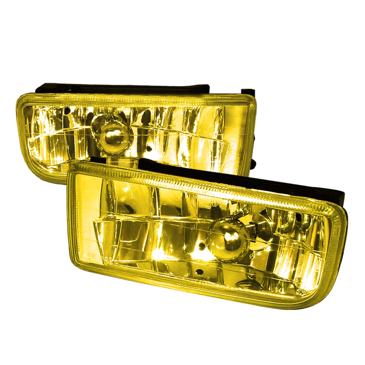 Spec-D Tuning LF-E3692AM | Spec-D Bmw E36 3-Series Foglights Yellow; 1992-1998