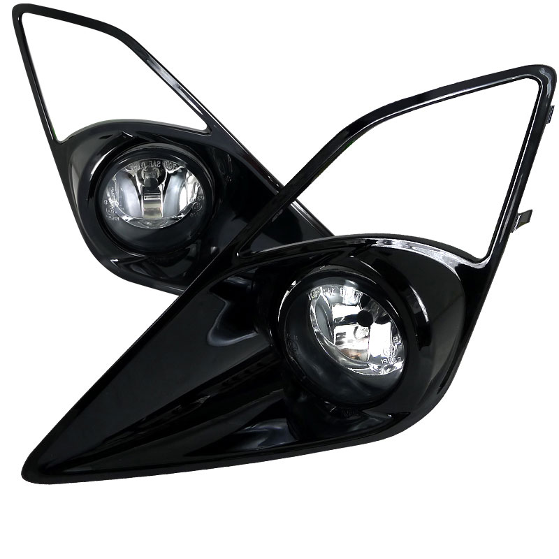 Spec-D Tuning LF-FRS12BB-WJ | Scion Frs Fog Lights Clear Lens - Glossy Black Cover; 2012-2016