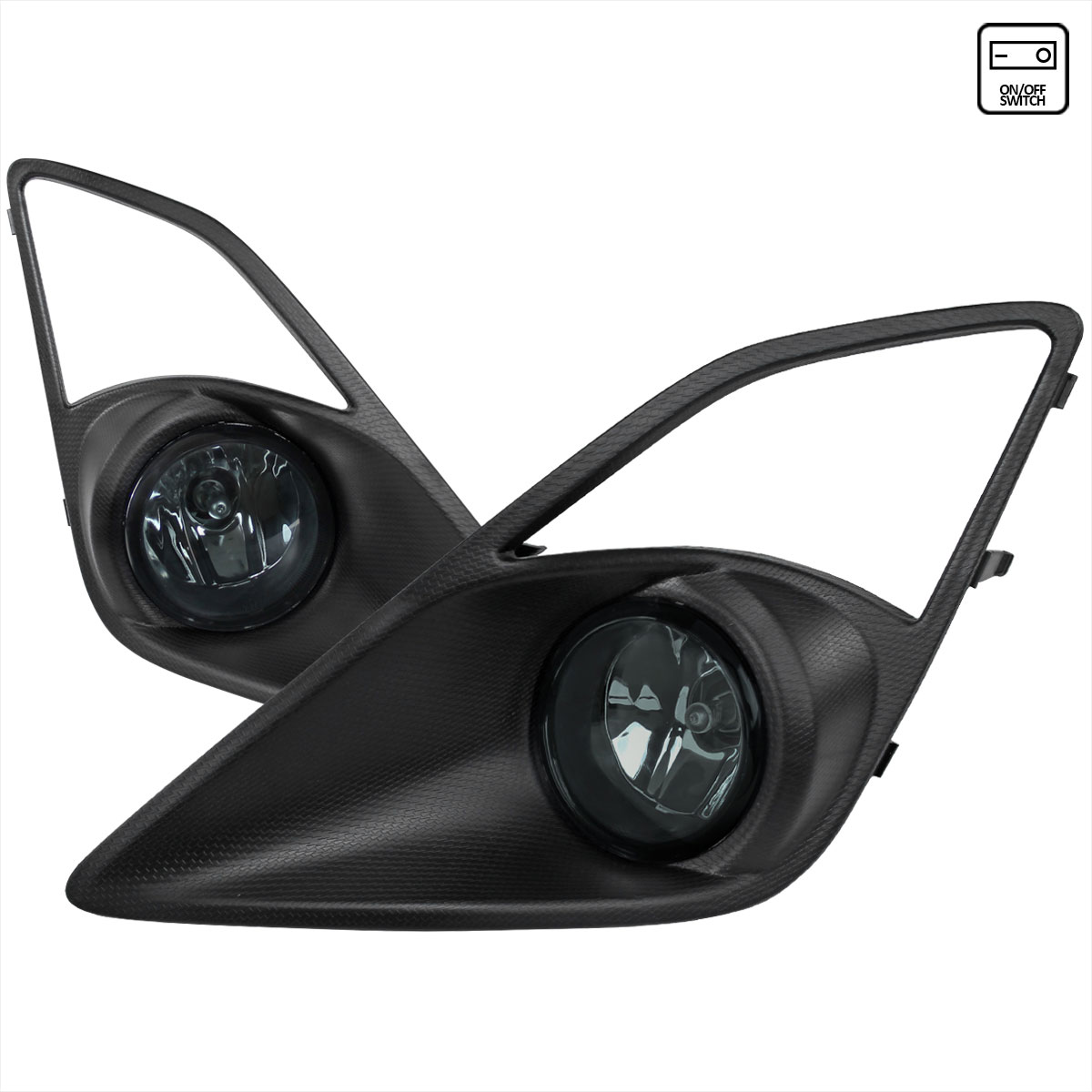 Spec-D Tuning LF-FRS12GOEM-HZ | Scion Tc Fog Light Kit With Wiring - Smoke Lens; 2012-2014