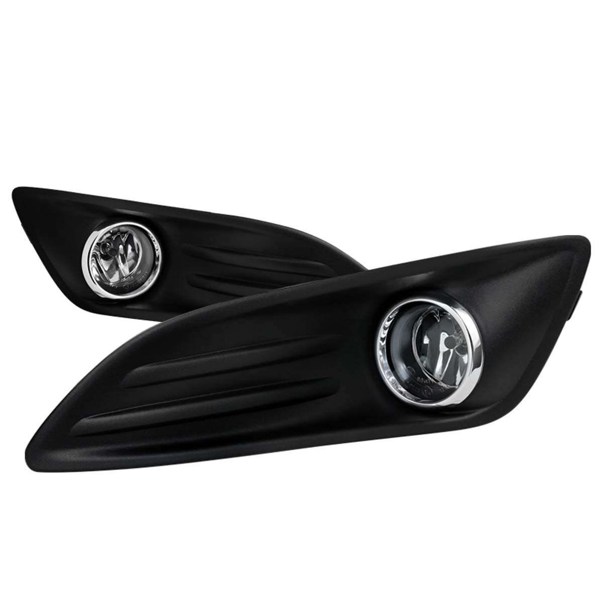 Spec-D Tuning LF-FST14COEM-DL | Ford Fiesta Clear Fog Lights With Wiring; 2013-2014