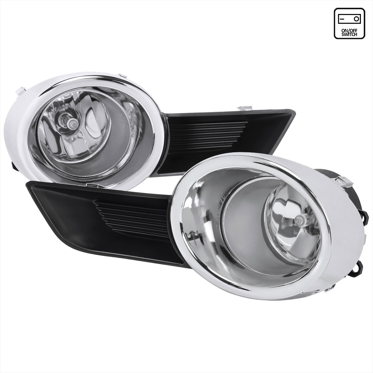 Spec-D Tuning lf-hldr08coem-hz | SPEC-D Tuning Toyota Highlander Fog Lights With Clear Lens; 2008-2011