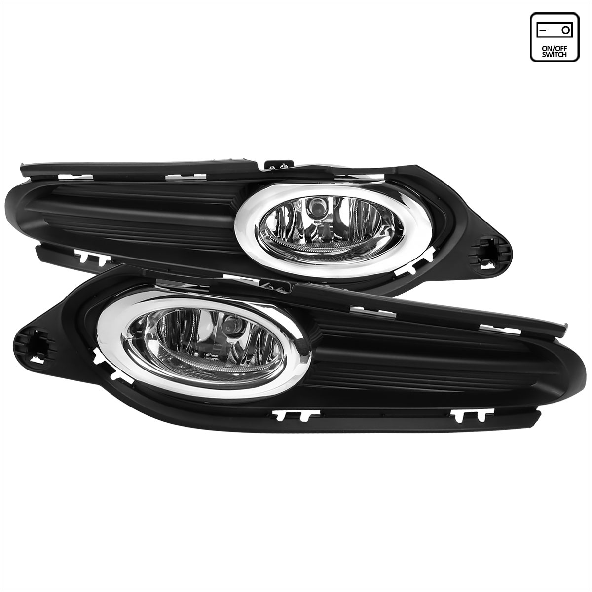 Spec-D Tuning lf-hrv16coem-hz | SPEC-D Tuning Honda HR-V Vezel Fog Lights With Clear Lens; 2015-2022