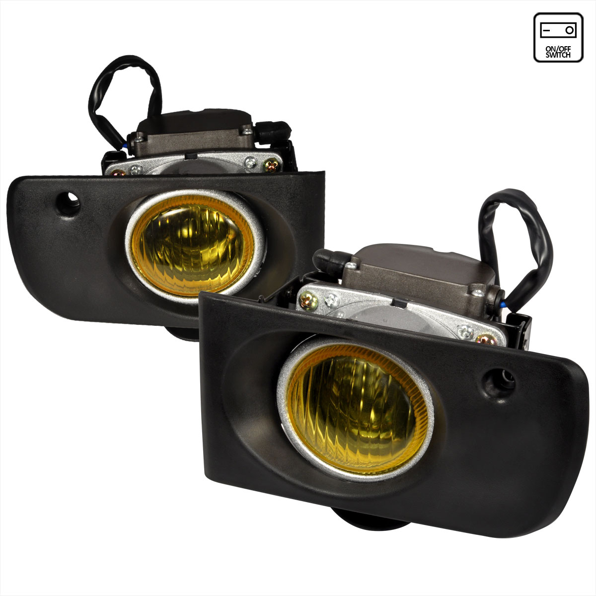 Spec-D Tuning LF-INT94AMOEM | Acura Integra 2/4 Door Oe Style Fog Lights Yellow; 1994-1997