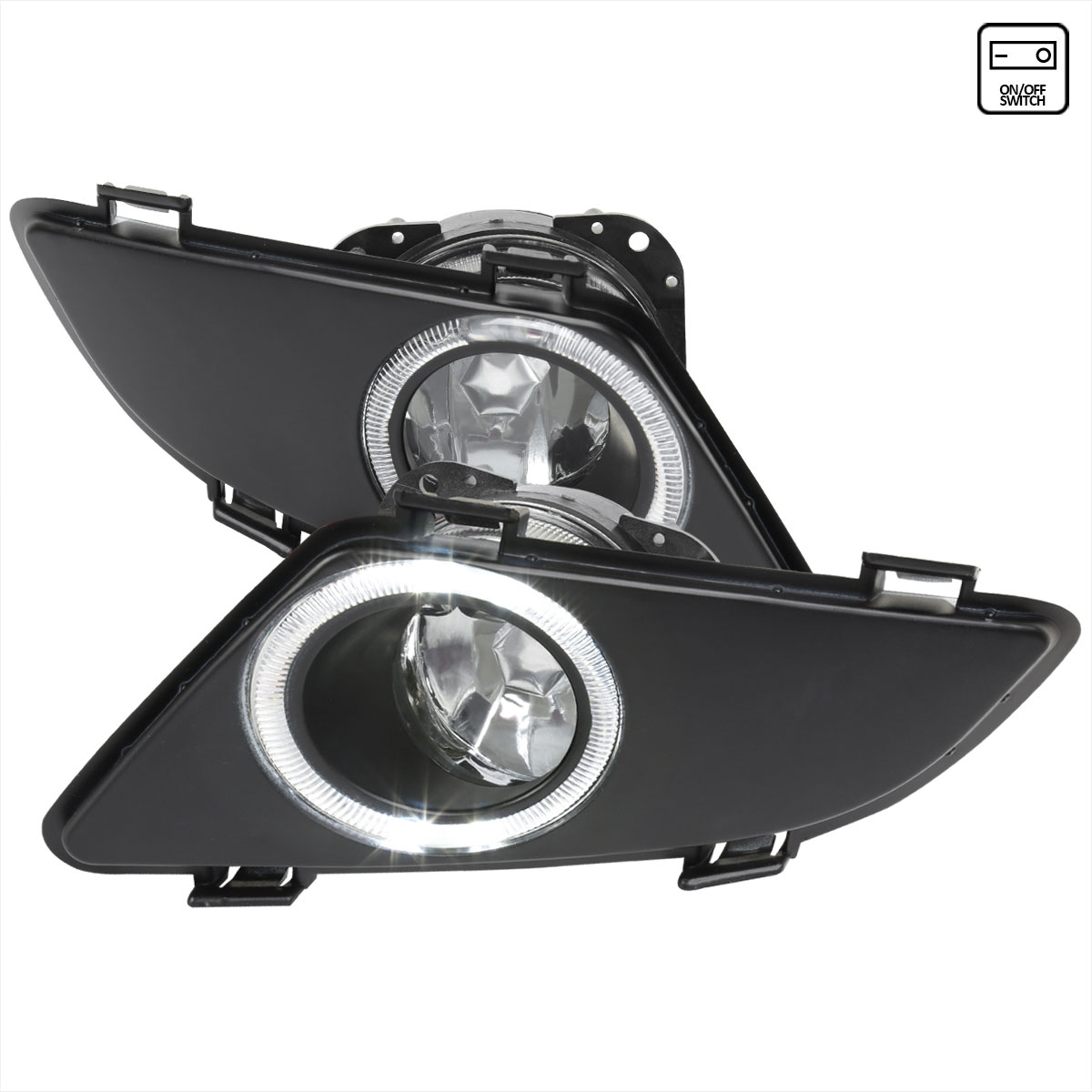 Spec-D Tuning lf-mz603coem-hz | SPEC-D Tuning Mazda 6 Sedan Fog Lights - Clear Lens; 2003-2005