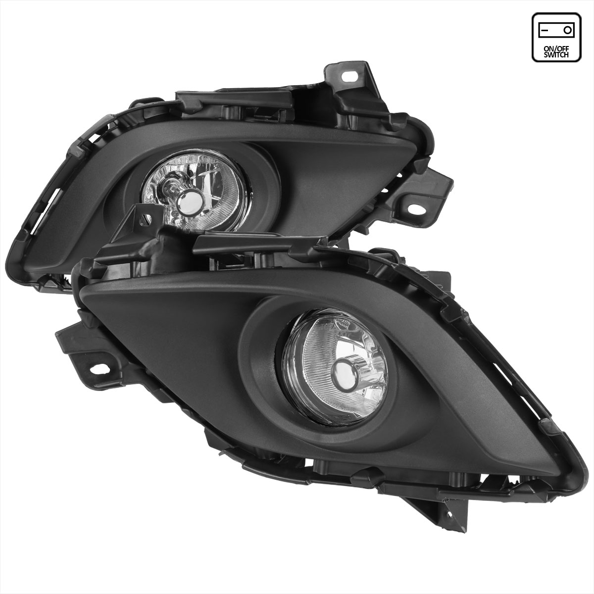 Spec-D Tuning LF-MZ614COEM-HZ | Mazda 6 Fog Light Kit With Wiring - Clear Lens; 2014-2016