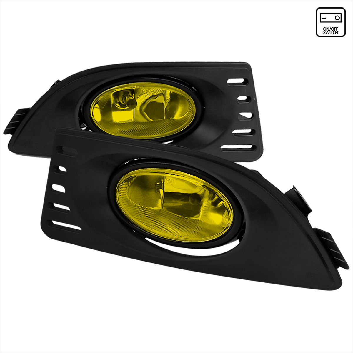 Spec-D Tuning LF-RSX06AMOEM-RS | Acura Rsx Oem Style Fog Lights Yellow; 2005-2006