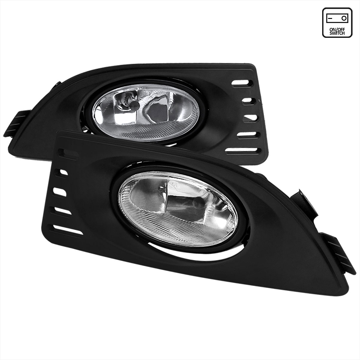 Spec-D Tuning LF-RSX06OEM-RS | Acura Rsx Oem Style Clear Fog Light; 2005-2006