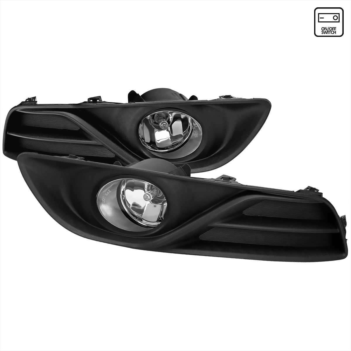 Spec-D Tuning lf-sen13coem-hz | SPEC-D Tuning Nissan Sentra Fog Lights With Clear Lens; 2013-2015