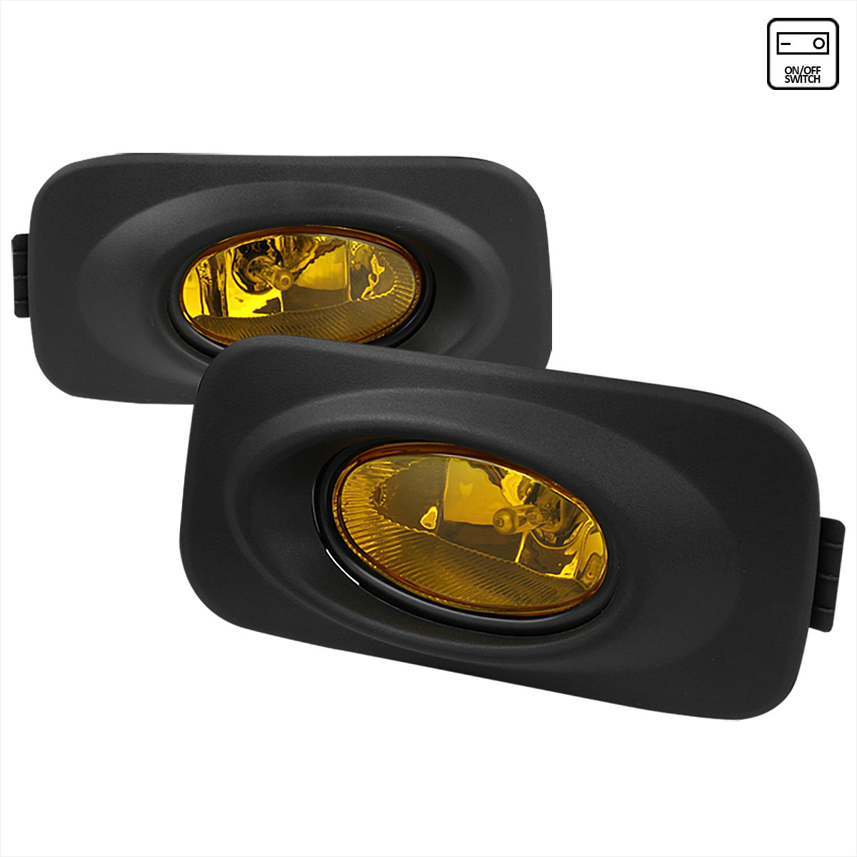 Spec-D Tuning LF-TSX04AMOEM-HZ | Acura Tsx Amber Fog Lights With Wiring Kit; 2004-2005