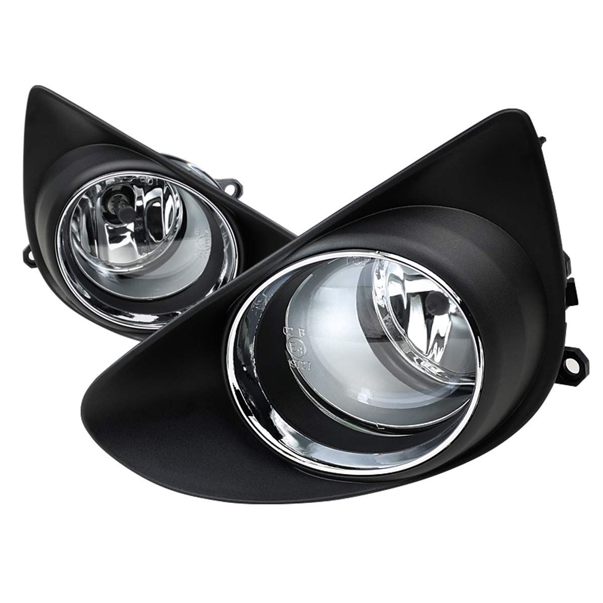 Spec-D Tuning LF-YAR12COEM-DL | Toyota Yaris Clear Foglights With Wiring Kit; 2012-2014