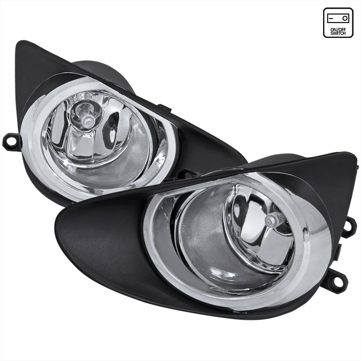 Spec-D Tuning LF-YAR12COEM-HZ | Toyota Yaris Oem Style Fog Lights Clear; 2012-2014