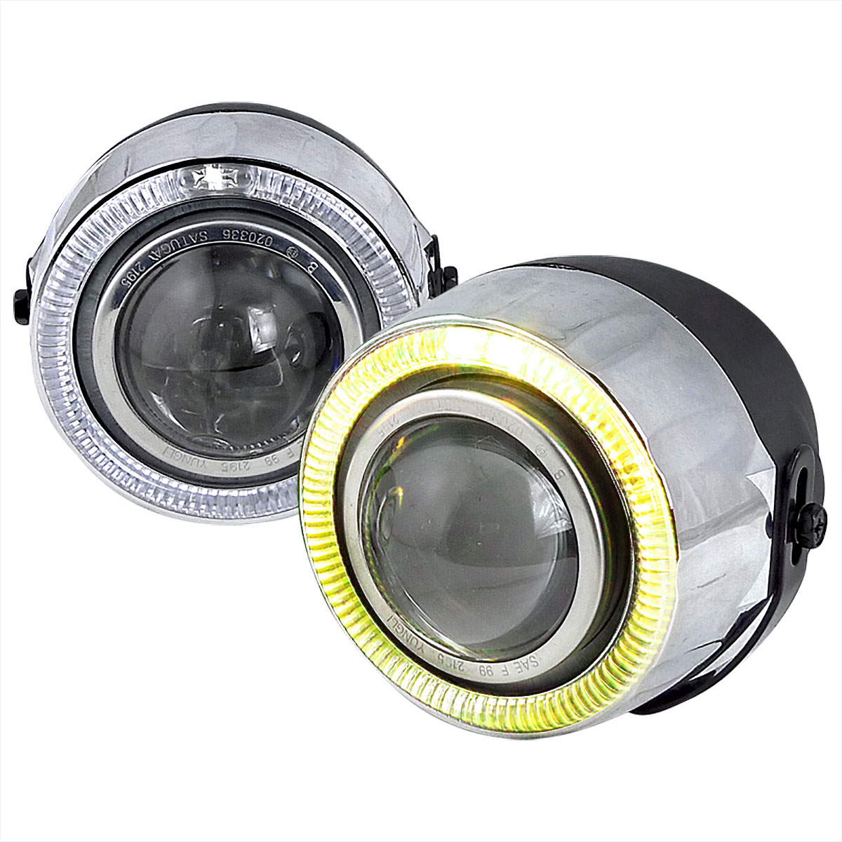 Spec-D Tuning LFP-RND-YL | Spec-D Halo Fog Light Projector - 7 Color