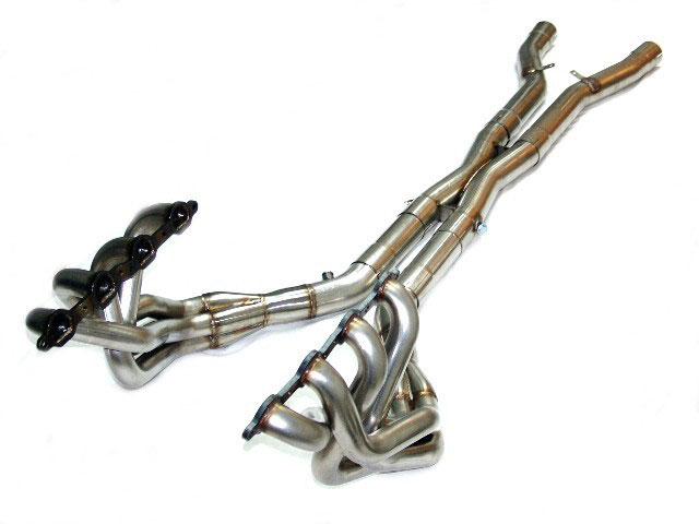 c5 corvette long tube headers and x pipe