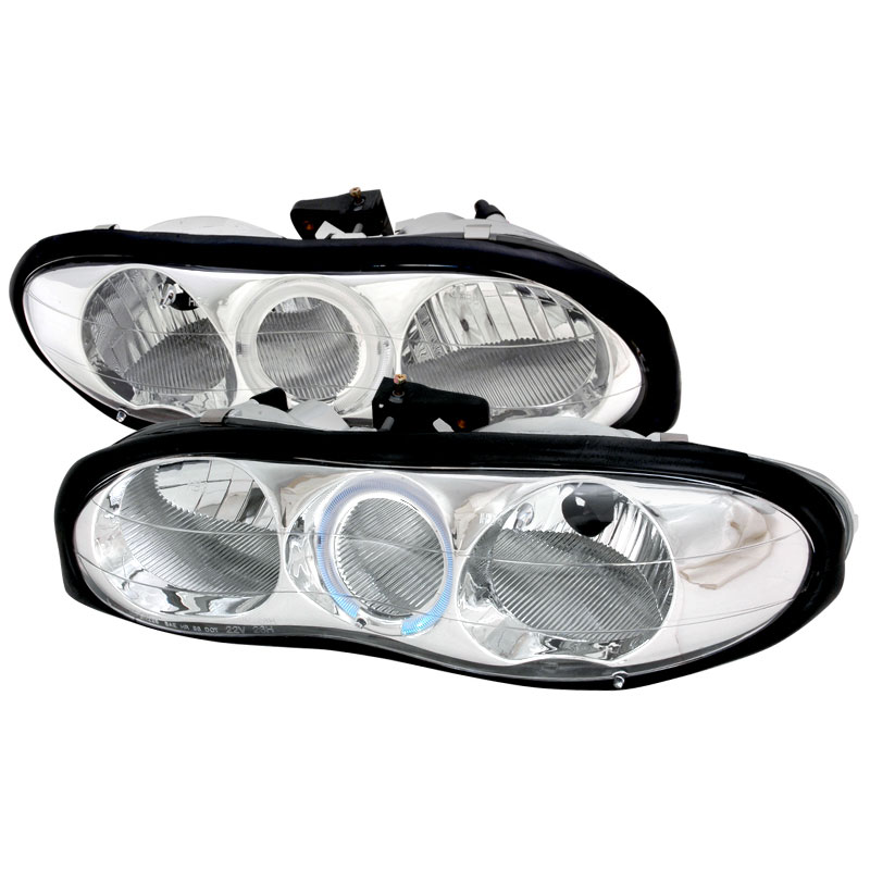 Spec-D Tuning LH-CMR98H-KS | Spec-D Camaro Halo Headlights - Chrome V8 / V6; 1998-2002