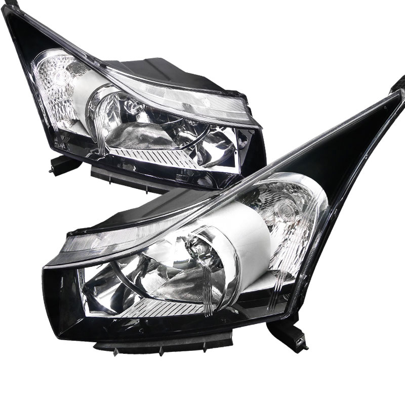 Spec-D Tuning LH-CRU11JM-RS | Chevrolet Cruze Crystal Housing Headlight Black; 2011-2013