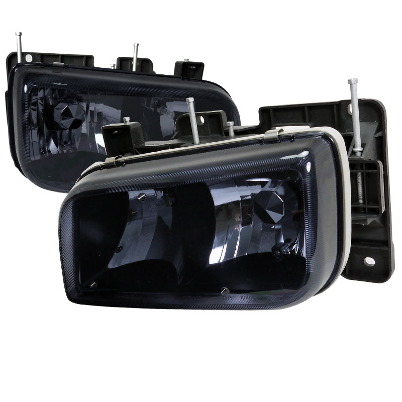 Spec-D Tuning LH-ECLD99SM-APC | Cadillac Escalade Euro Headlight Black Housing With Smoked Lens; 1999-1999