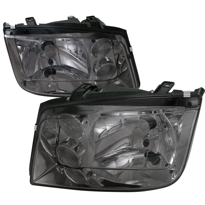 Spec-D Tuning LH-JET99G-RS | Volkswagen Jetta Euro Headlight Smoke Lens; 1999-2004