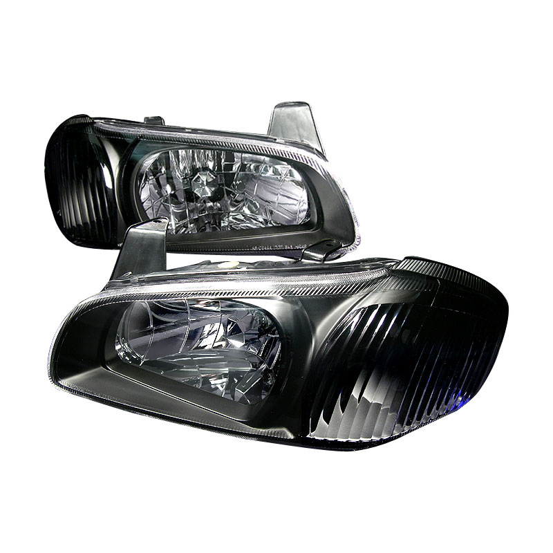 Spec-D Tuning LH-MAX00JM-KS | Nissan Maxima Crystal Housing Headlights Black; 2000-2003